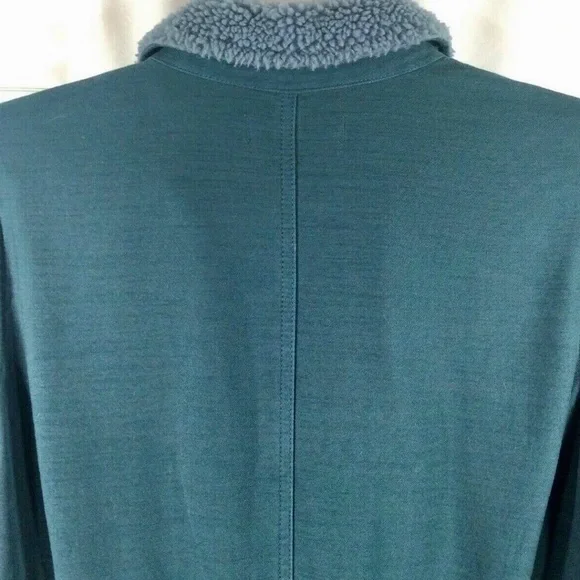 Madewell Sherpa Blue Jumpsuit with Collar Detail - Picture 5 of 11